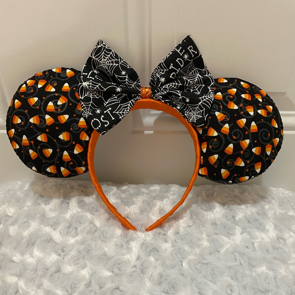 🎃Halloween & Candy Corn Theme Mouse Ears Headband - Handmade